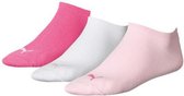 sokken Invisible sneaker dames katoen roze 3 paar mt 39-42