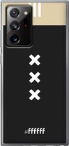 6F hoesje - geschikt voor Samsung Galaxy Note 20 Ultra -  Transparant TPU Case - AFC Ajax Uitshirt 2018-2019 #ffffff