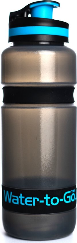 WatertoGo Waterfles met Filter Active - Waterfilter - Outdoor - Hiking - Reizen en Travel - Drinkfles Blauw - 60cl – BPA Vrij