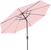 Gartenfreude - kantelbare Stalen Parasol - 300 cm, Pastel Roze