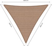 Sunfighters driehoek schaduwdoek - 6 x 6 x 6 m - Zand - Waterdoorlatend