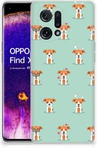 Coque en Siliconen TPU OPPO Find X5 Phone Case Chiots