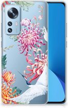 GSM Hoesje Xiaomi 12 | 12X Smartphonehoesje Customize Bird Flowers