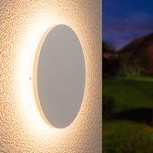 HOFTRONIC - Applique Casper XL LED extérieur Ø 180mm - Wit - Rond - 9 Watt 990 lumen - Applique IP54 pour usage extérieur et intérieur - Eclairage jardin - Applique salle de bain - Garantie 3 ans