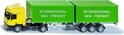 Siku Mercedes-benz Vrachtwagen Met Twee Containers Geel/groen (3921)