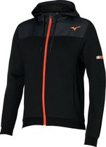 Mizuno Athletic Sweat Jacket - sportvest - zwart - maat S