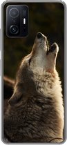 Geschikt voor Xiaomi 11T Pro hoesje - Wolf - Grijs - Dieren - Siliconen Telefoonhoesje