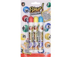 3x marqueurs / marqueurs Bingo - Blauw - Jaune - Rouge - Bingo Dabbers