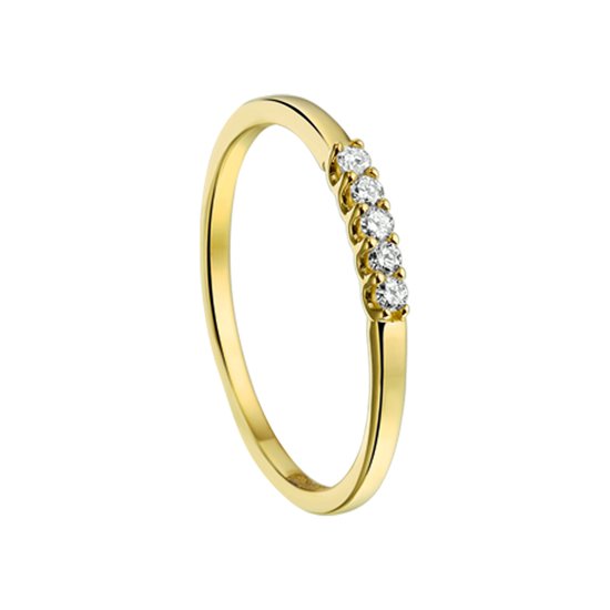 The Jewelry Collection Bague Diamant 0.10ct H Si - Or jaune