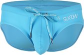 Sukrew Torrent Zwemslip Aqua Blauw - Maat XL - Heren Zwembroek - Speedo