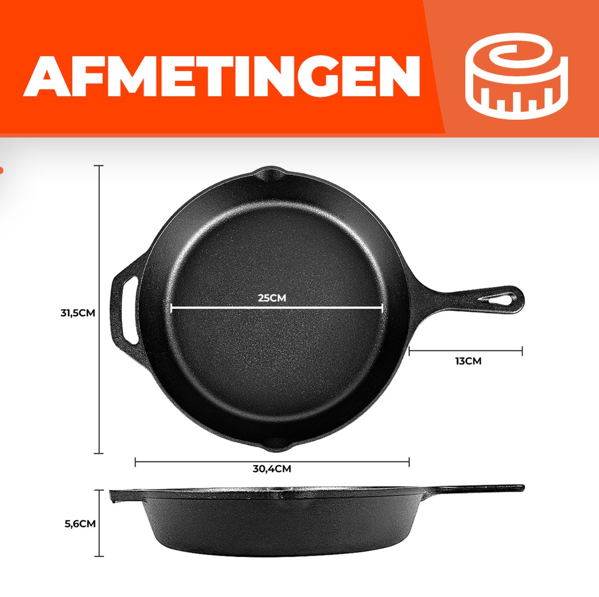 Gietijzeren Navaris Pannen 30 cm kopen? ✔️ Vergelijk de beste aanbiedingen