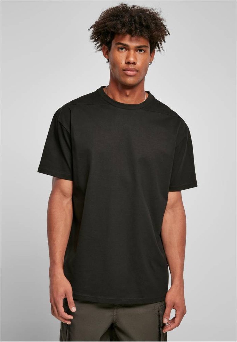 Urban Classics Recycled Curved Shoulder Heren T-shirt L Zwart