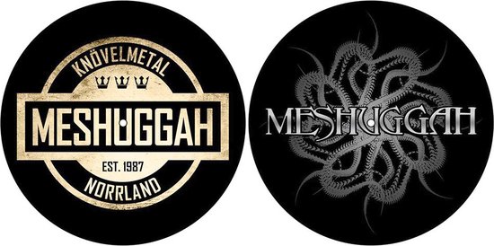 Meshuggah - Crest/Spine Platenspeler Slipmat - Zwart
