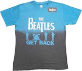 The Beatles - Get Back Heren T-shirt - L - Blauw
