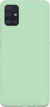 xoxo Wildhearts siliconen hoesje geschikt voor Samsung Galaxy A51 - Groen gekleurd hoesje - Pantone kleur - Backcover - verkrijgbaar in verschillende kleuren - Groen