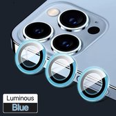 Iphone 11 Pro Max - 12 Pro - Neon - Blauw - Lens beschermer - Telefoon accessoires - Trend - Trend 2022 - Lens protector - Iphone protector
