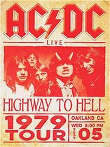 Signs-USA - Concert Sign - metaal - AC/DC - Oakland California - 30 x 40 cm