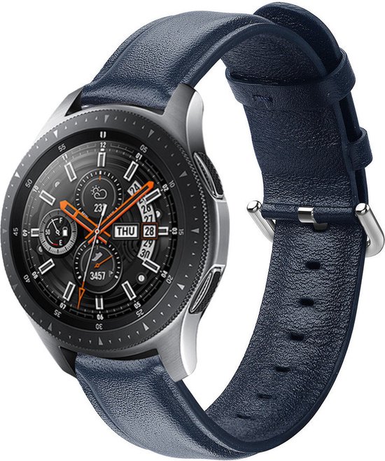 Leer Smartwatch bandje Geschikt voor Strapit Samsung Galaxy Watch
