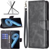 Oppo Find X5 Hoesje - MobyDefend Wallet Book Case Met Koord - Zwart - GSM Hoesje - Telefoonhoesje Geschikt Voor Oppo Find X5