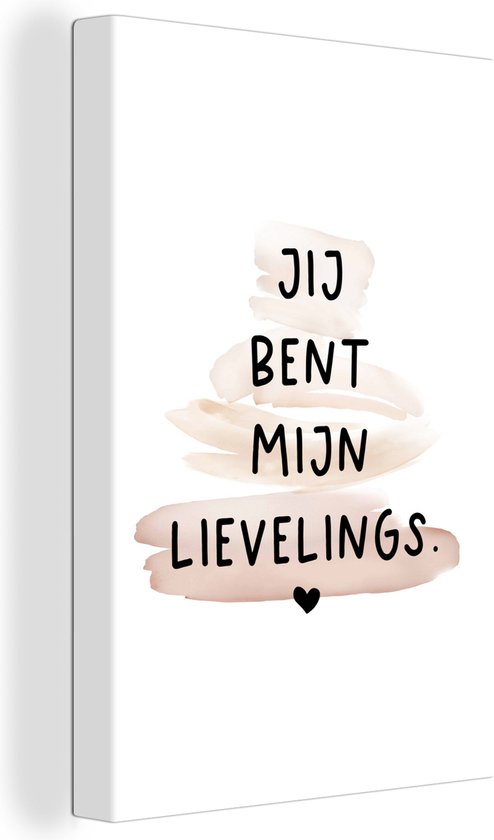 Tableau Peinture Citations - Proverbes - Tu es mon préféré - Amour - 40x60 cm - Décoration murale