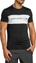 Björn Borg STHLM T-Shirt Heren - sportshirts - zwart - Mannen
