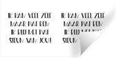 Muurstickers - Sticker Folie - Beterschap - Spreuken - Zwart - Steun - 40x20 cm - Plakfolie - Muurstickers Kinderkamer - Zelfklevend Behang - Zelfklevend behangpapier - Stickerfolie
