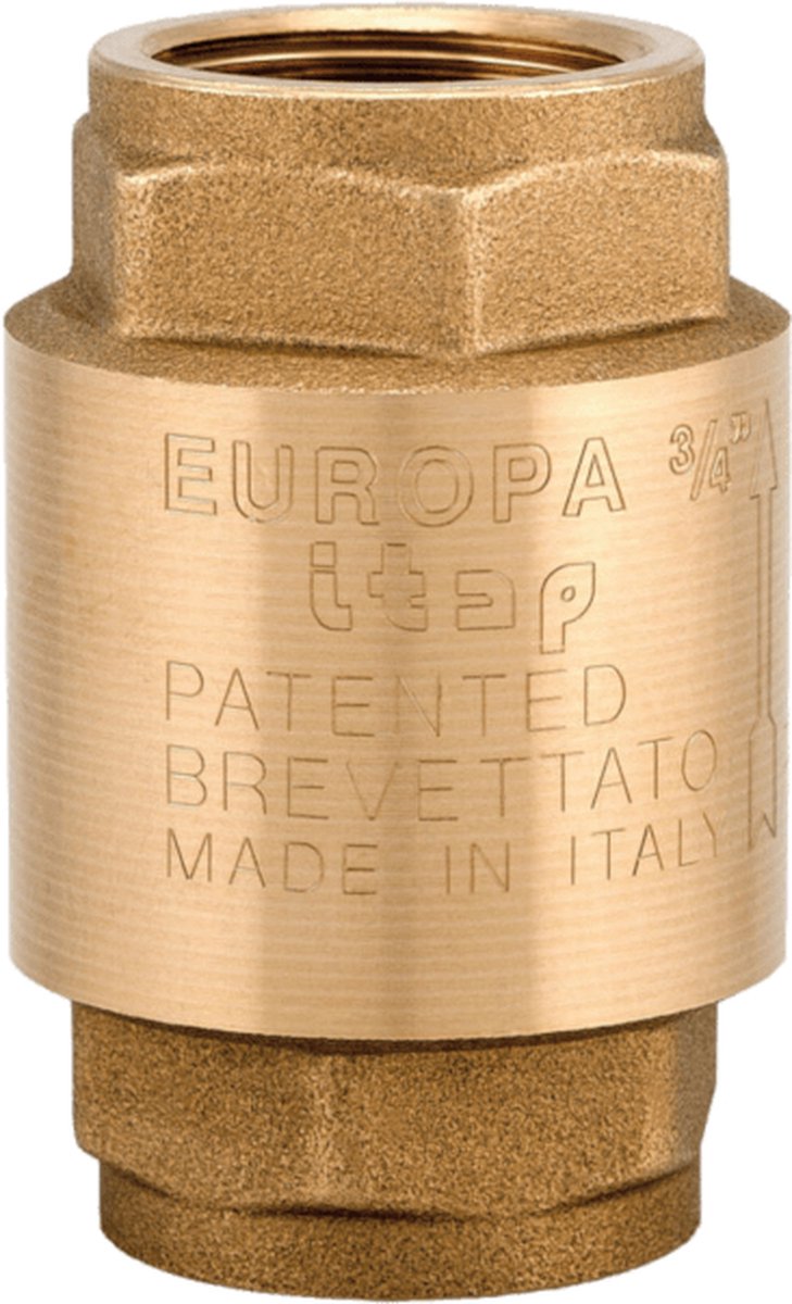 Itap Clapet antiretour / clapet antiretour Europe avec insert en laiton filetage...