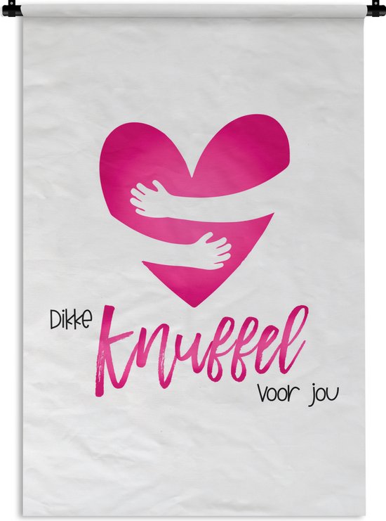 Tapisserie - Tapisserie - Guéris bientôt - Proverbes - Coeur - Câlin - 90x135 cm - Tapisserie