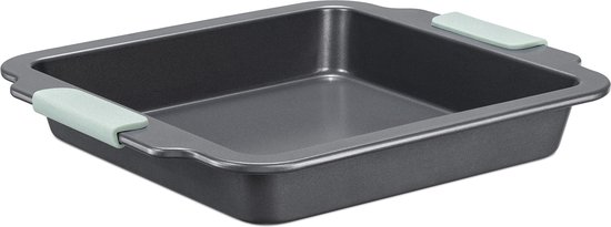 Tefal Airbake J2555214 taartvorm, vierkant, 23 x 23 cm, goud, antiaanbaklaag, koolstofstaal