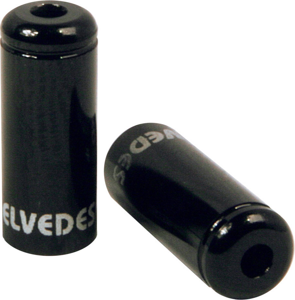 Elvedes kabelhoedje 5mm aluminium zwart(10x)