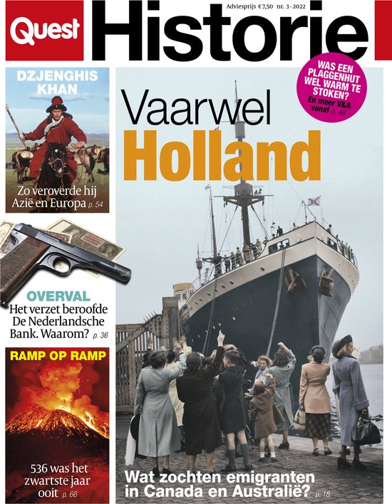 Quest Historie editie 3 2022 - tijdschrift - geschiedenis - Holland | bol