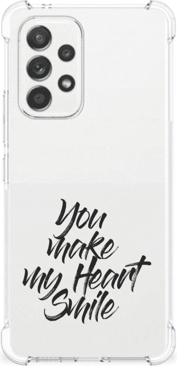 Samsung Galaxy A53 5G Telefoonhoesje met tekst Heart Smile
