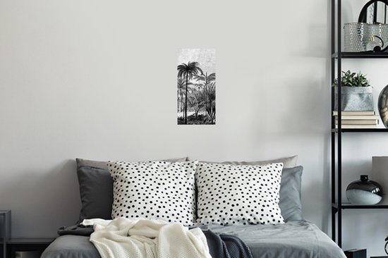 Stickers muraux - Film autocollant - Design - Arbre - Jungle - 20x40 cm - Film adhésif - Stickers muraux chambre d'enfant - Papier peint autocollant