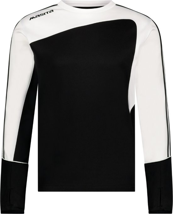 Masita | Forza Dames & Heren Sweater - Mouw met Duimgaten - BLACK/WHITE - 164