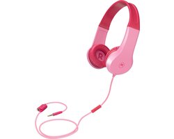 Motorola Sound Kinderkoptelefoon - MOTO JR200 PNK - Koptelefoon met Draad - Volumebegrenzing tot 85dB - met Audiosplitter - BPA-Vrij - Vanaf 3 Jaar