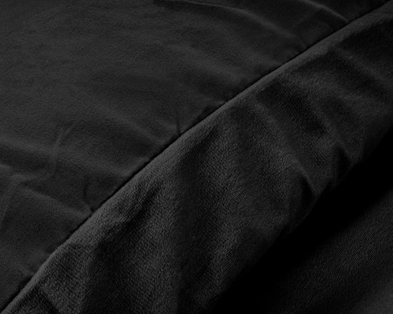 Sleeptime Velvet Touch - Dekbedovertrek - Eenpersoons - 140x200/220 + 1 kussensloop 60x70 - Zwart van Merkloos — afbeelding 2