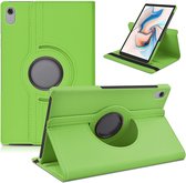 hoesje Geschikt voor Nokia T20 hoes boek case - 360° draaibare Hoes Kunstleer Groen - Nokia T20 Hoesje - Nokia T20 Case