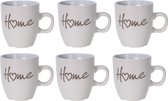 Excellent Houseware, Senseo mok Home, wit, 150 ml, 6 stuks