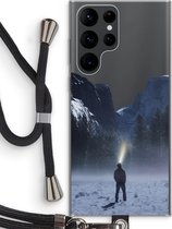 Case Company® - Samsung Galaxy S22 Ultra hoesje met Koord - Wanderlust - Telefoonhoesje met Zwart Koord - Bescherming aan alle Kanten en Over de Schermrand