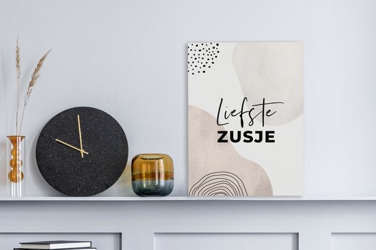 Toile Peinture Proverbes - Soeur - Soeur - 30x40 cm - Décoration murale