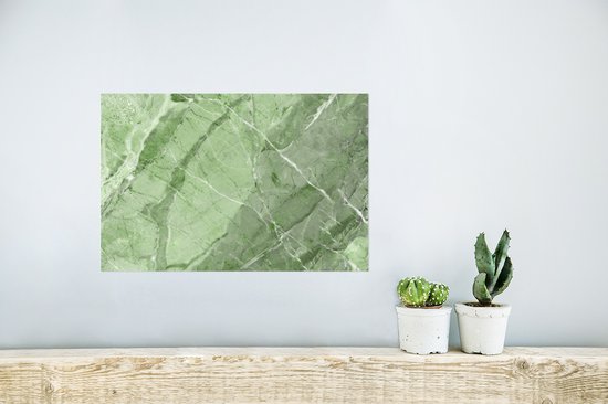 Affiche Boulders - Wit - Vert - Granit - 30x20 cm