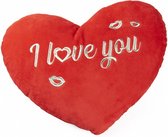 funkussen I Love You 30 x 36 cm polyester rood