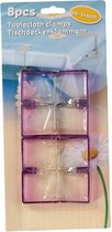 tafelkleedklemmen 4 cm 8 stuks paars