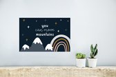 Poster Quotes - Baby - You can move mountains - Spreuken - Kids - Kinderen - 30x20 cm - Poster Babykamer