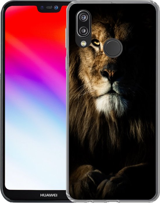 Coque Huawei P20 Lite (2020) - Lion - Légère - Portrait - Coque de téléphone en Siliconen