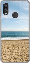 Geschikt voor Huawei P20 Lite (2020) hoesje - Strand - Zand - Zee - Siliconen Telefoonhoesje