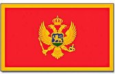 Senvi Printwear - Flag Montenegro - Grote Montenegro vlag - Gemaakt Van 100% Polyester - UV & Weerbestendig - Met Versterkte Mastrand - Messing Ogen - 90x150 CM - Fair Working Cond