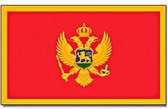 Senvi Printwear - Flag Montenegro - Grote Montenegro vlag - Gemaakt Van 100% Polyester - UV & Weerbestendig - Met Versterkte Mastrand - Messing Ogen - 90x150 CM - Fair Working Conditions