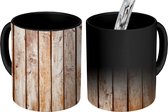 Magische Mok - Foto op Warmte Mok - Vintage - Vloer - Hout - Plank - 350 ML - Uitdeelcadeautjes