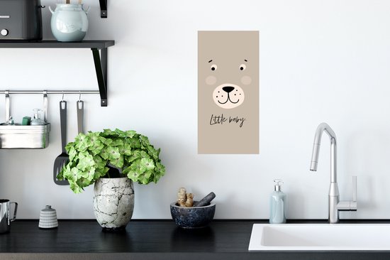 Stickers muraux - Citations - Petit Bébé - Bébé - Dictons - Kids - Enfants - Garçons - Meiden - 20x40 cm - Feuille adhésive